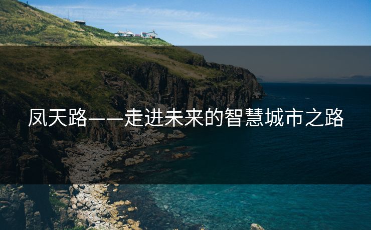 凤天路——走进未来的智慧城市之路